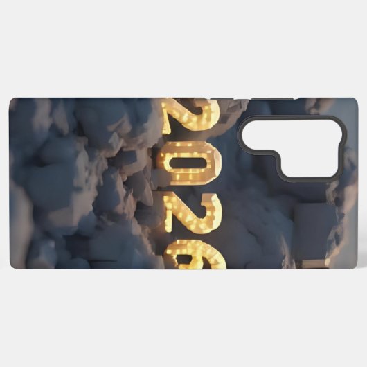  3D Number Design for New Year 2026 Samsung Galaxyケース (裏面横)
