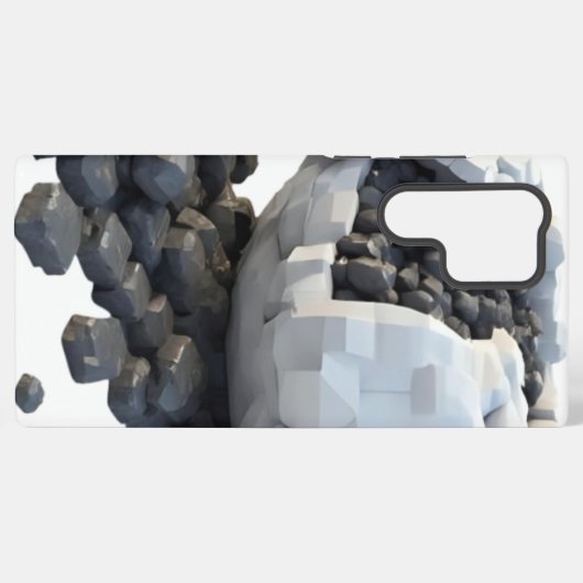 3D Number Design for New Year 2026 Samsung Galaxyケース (裏面横)