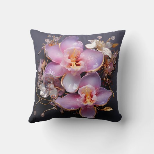 3D orchid pillow クッション (裏面)