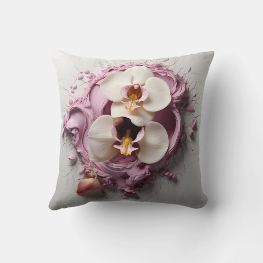 3D orchid pillow クッション (裏面)