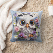 3D owl pillow クッション (ブランケット)