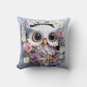 3D owl pillow クッション (正面)