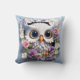 3D owl pillow クッション