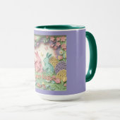 3D Paper Cut Bunny & Easter Eggs Combo マグカップ (正面右)