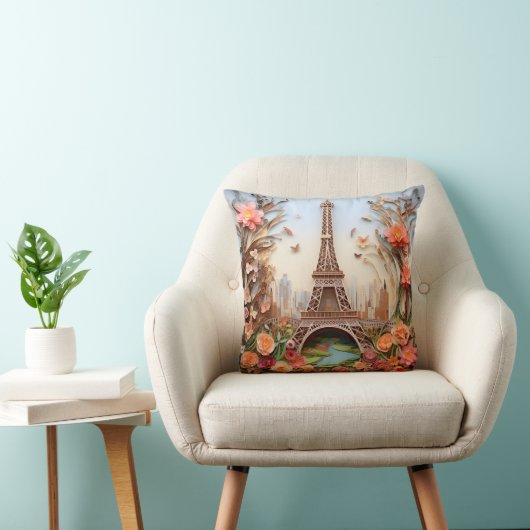 3D Paris pillow クッション (椅子)