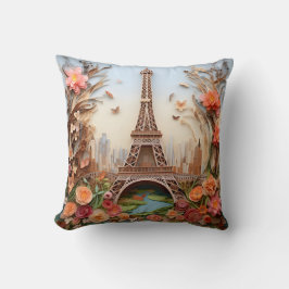 3D Paris pillow クッション