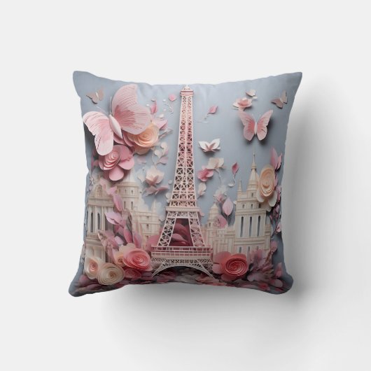 3D Paris pillow クッション (裏面)