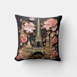 3D Paris pillow クッション