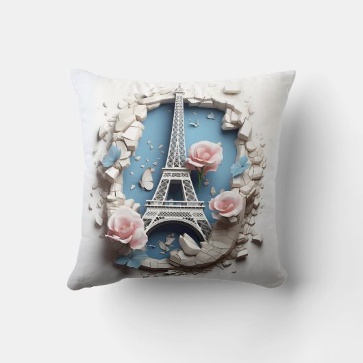 3D Paris pillow クッション (裏面)