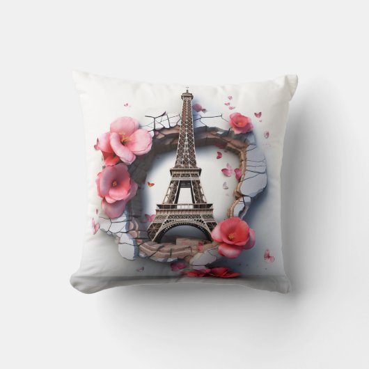 3D Paris pillow クッション (正面)