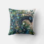 3D Peacock Cushion with Rubies, Emeralds, クッション (裏面)