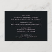 3D Peony Flowers Dark Moody エンクロージャーカード (裏面)