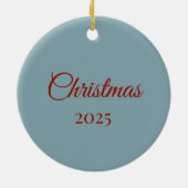 3D Personalized Christmas Bird  セラミックオーナメント (裏面)