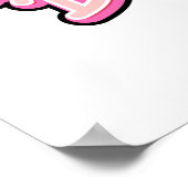 3d pink happy valentines day typography 2022 ポスター (角)