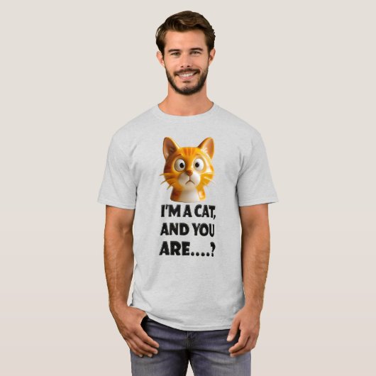 3D Porcelain Cat Tシャツ (正面フル)