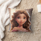 3D Princess pillow クッション (ブランケット)