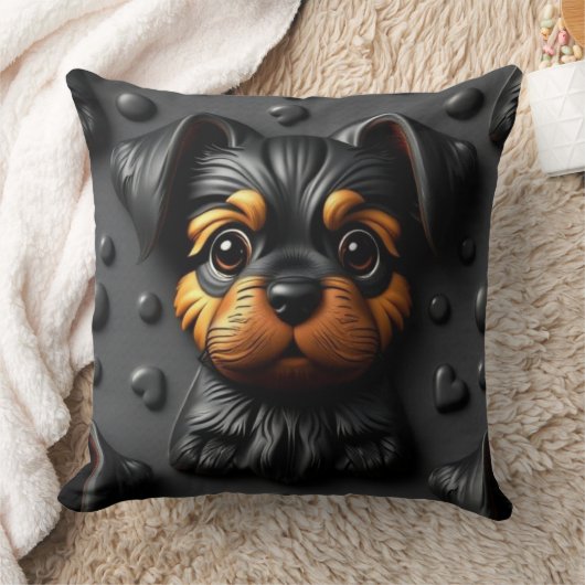 3D Puppy Pillow クッション (ブランケット)