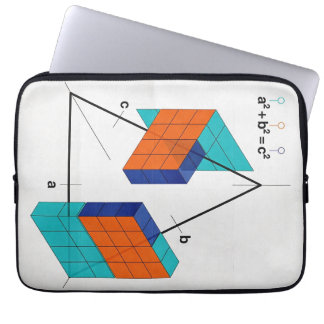 3D Pythagorean Theorem Laptop Sleeve ラップトップスリーブ