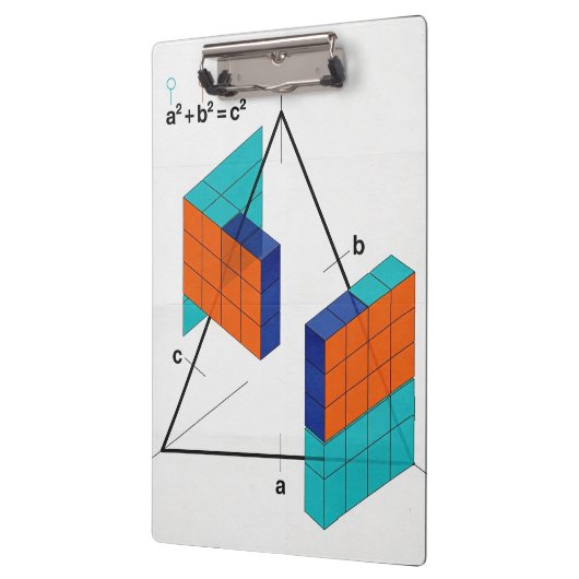 3D Pythagorean Theorem Math Clipboard クリップボード (左)