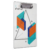 3D Pythagorean Theorem Math Clipboard クリップボード (右)