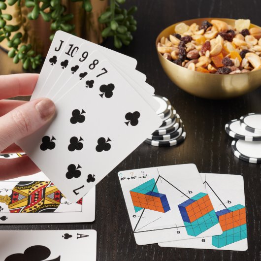 3D Pythagorean Theorem Math Playing Cards トランプ (インサイチュ)