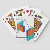 3D Pythagorean Theorem Math Playing Cards トランプ (裏面)