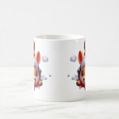 3D Reindeer Christmas Coffee Mug – Festive Holiday コーヒーマグカップ (中央)