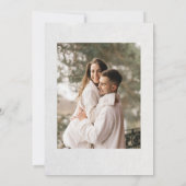 3D Roses White Sculptured Flowers セーブザデート (裏面)