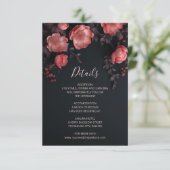 3D Roses Wildflowers Apricot Black エンクロージャーカード (スタンド正面)