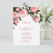 3D Roses Wildflowers White エンクロージャーカード (スタンド正面)