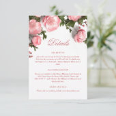 3D Roses Wildflowers White エンクロージャーカード (スタンド正面)