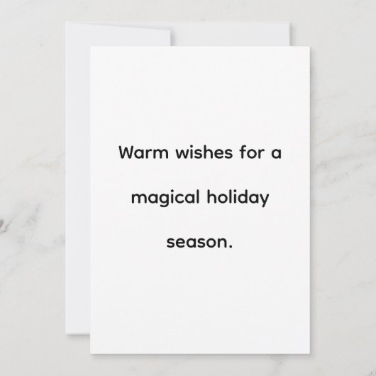 3D Santa Claus Christmas Greeting Card – Festive H (裏面)