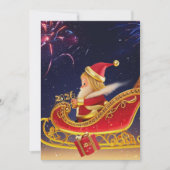 3D Santa Claus Christmas Greeting Card – Festive H (正面)