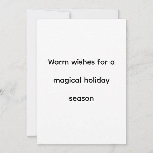 3D Santa Claus Christmas Greeting Card – Festive H (裏面)