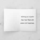 3D Santa Claus Christmas Greeting Card – Festive H カード (内部)