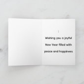 3D Santa Claus Christmas Greeting Card – Festive H シーズンカード (内部)