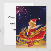 3D Santa Claus Christmas Greeting Card – Festive H シーズンカード (正面/裏面)