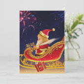 3D Santa Claus Christmas Greeting Card – Festive H シーズンカード (スタンド正面)