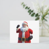 3D Santa Claus Christmas Greeting Card – Festive H シーズンポストカード (スタンド正面)