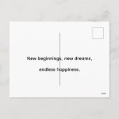 3D Santa Claus Christmas Greeting Card – Festive H シーズンポストカード (裏面)