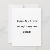 3D Santa Claus Christmas Greeting Card – Festive H ノートカード (裏面)