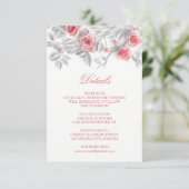 3D Sculptured Pink Roses White エンクロージャーカード (スタンド正面)