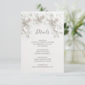 3D Sculptured Roses Minimalist White エンクロージャーカード (スタンド正面)