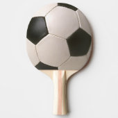 3D Soccerballの白黒のフットボール 卓球ラケット (正面)