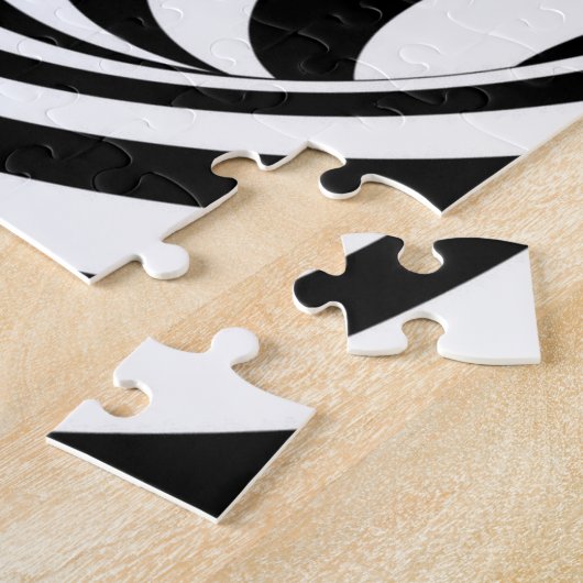 3D Spiral Hole Optical Illusion ジグソーパズル (側面)