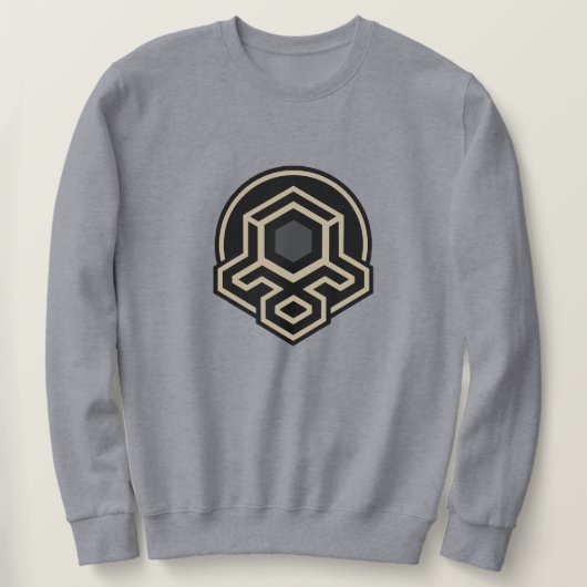 3D Symmetrical Advanced Art  Men's Sweatshirt スウェットシャツ (デザイン正面)