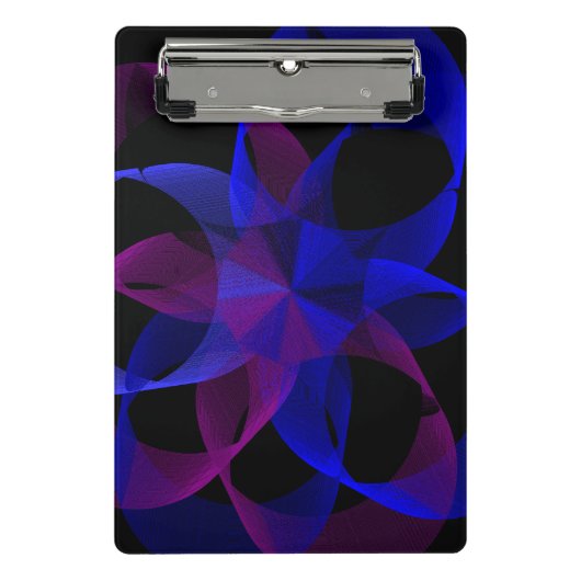 3D To 2D Cylinder Ring Geometric Mini Clipboard ミニクリップボード (正面)