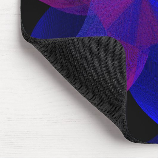 3D To 2D Cylinder Ring Geometric Mouse Pad マウスパッド (コーナー)
