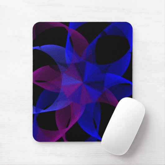 3D To 2D Cylinder Ring Geometric Mouse Pad マウスパッド (マウス)