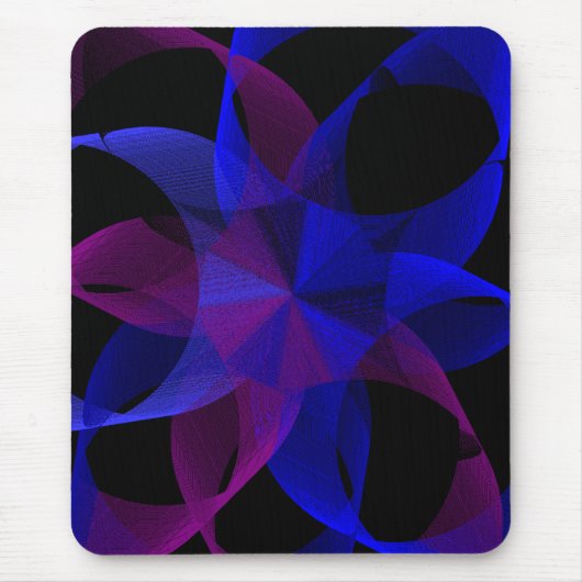 3D To 2D Cylinder Ring Geometric Mouse Pad マウスパッド (正面)